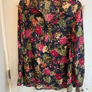 2 for $20 Must bundle/ Pleione Black and Pink summer print Blouse Tops